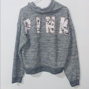 🌸PINK cowl neck hoodie